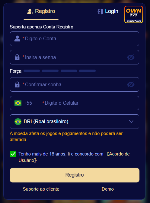 Recompensas VIP own777.com